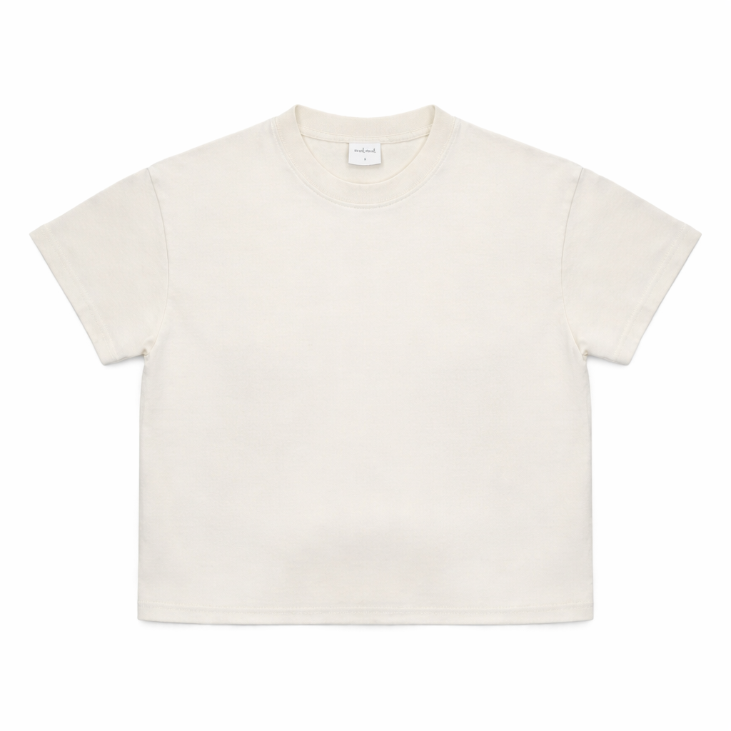 Loose Fit Kids Tee Cream