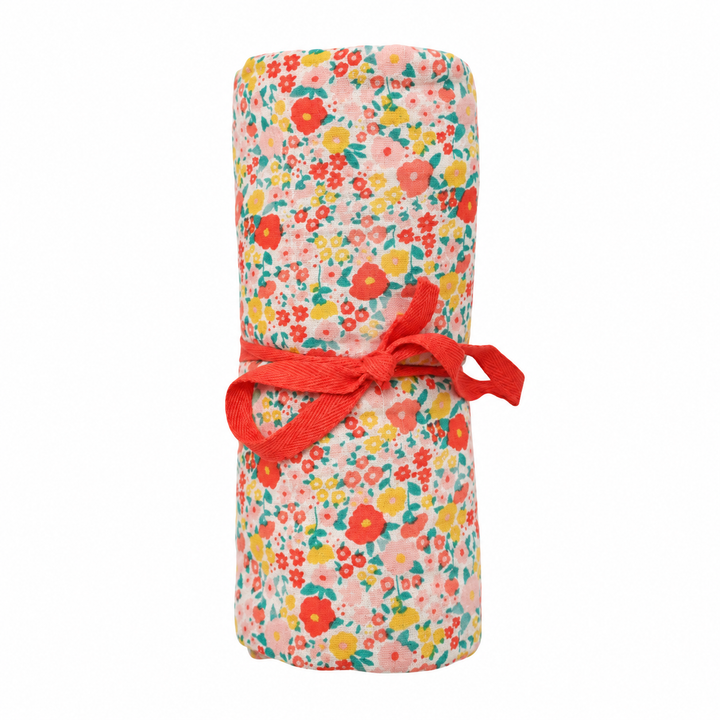 Flowers Muslin Swaddle - Large