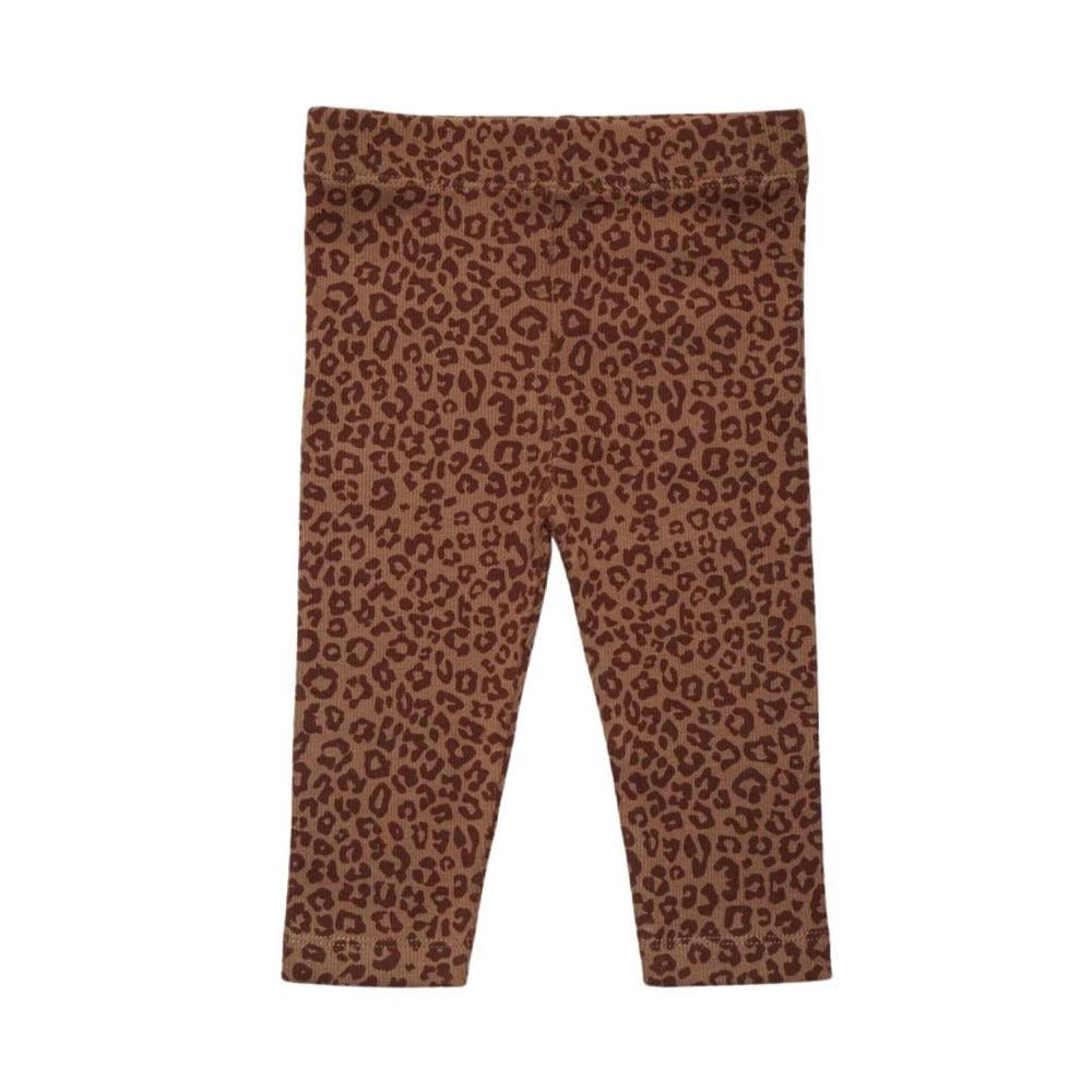 Leopard Print Baby Leggings Brown - La Gentile Store