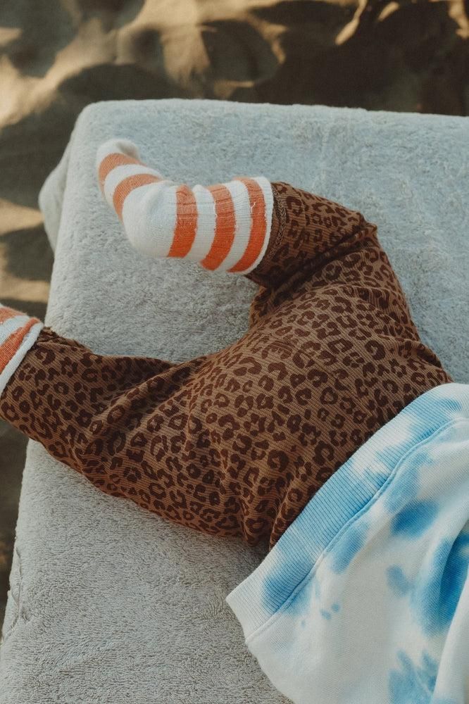 Leopard Print Baby Leggings Brown - La Gentile Store