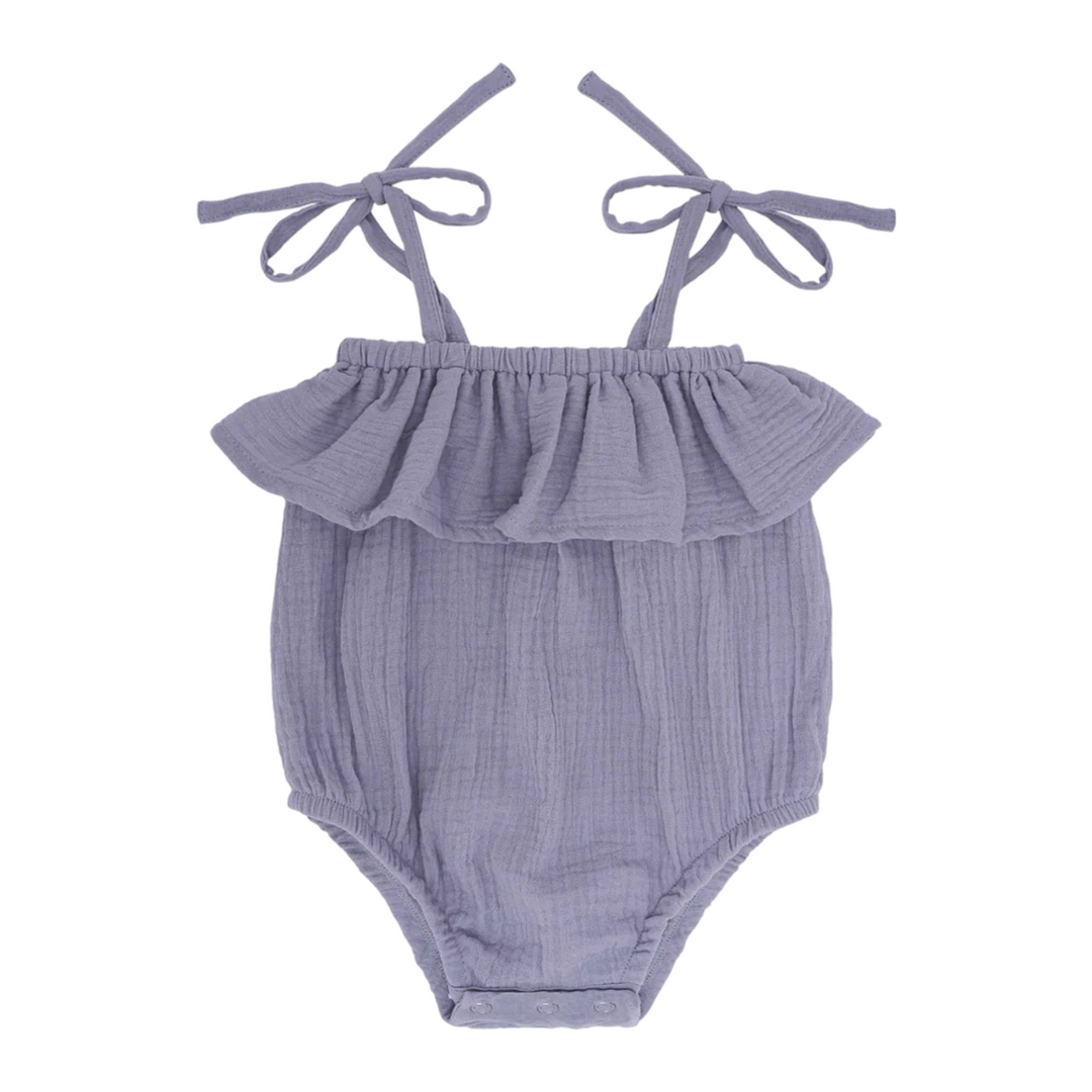 Lillé Muslin Romper Gaja Lavender - La Gentile Store