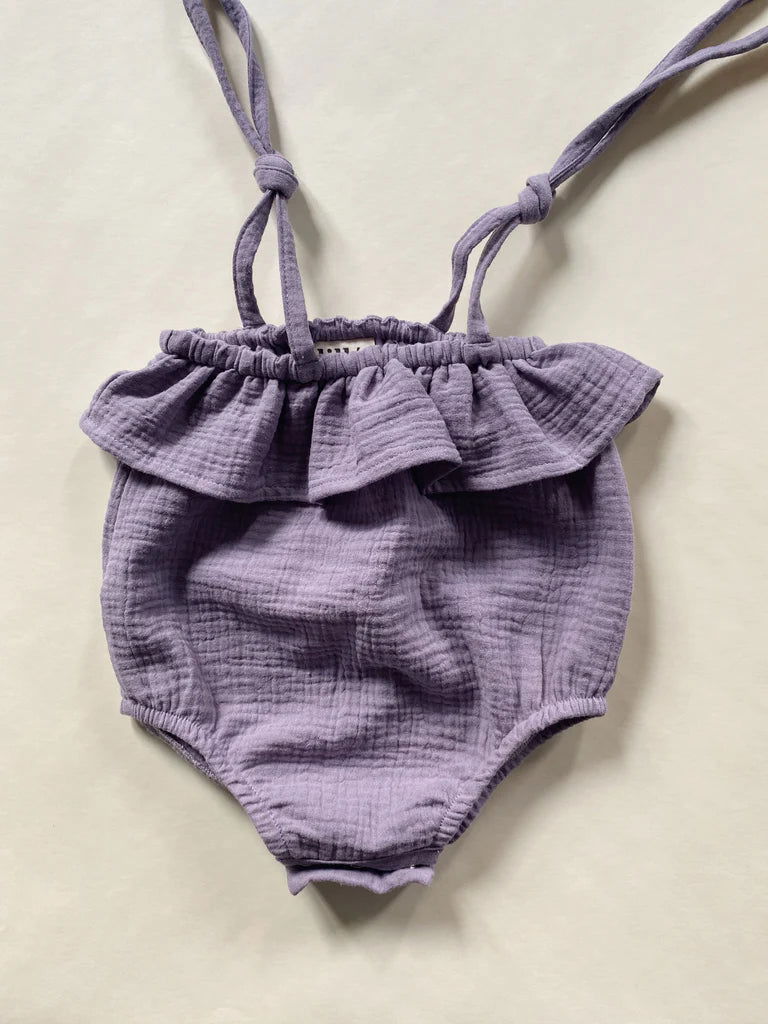 Lillé Muslin Romper Gaja Lavender - La Gentile Store