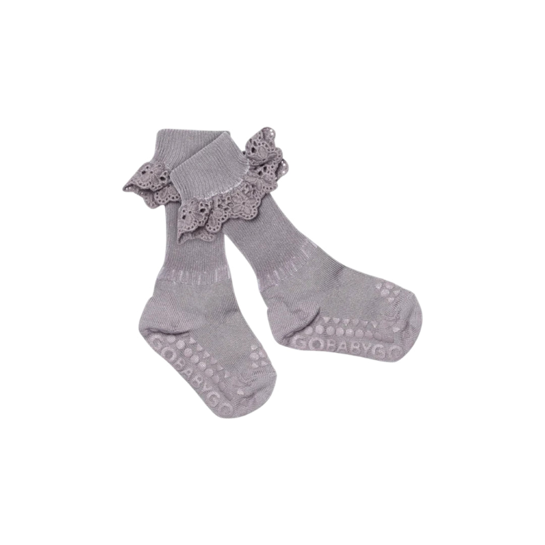 Non-Slip Socks with Lace - More Colors