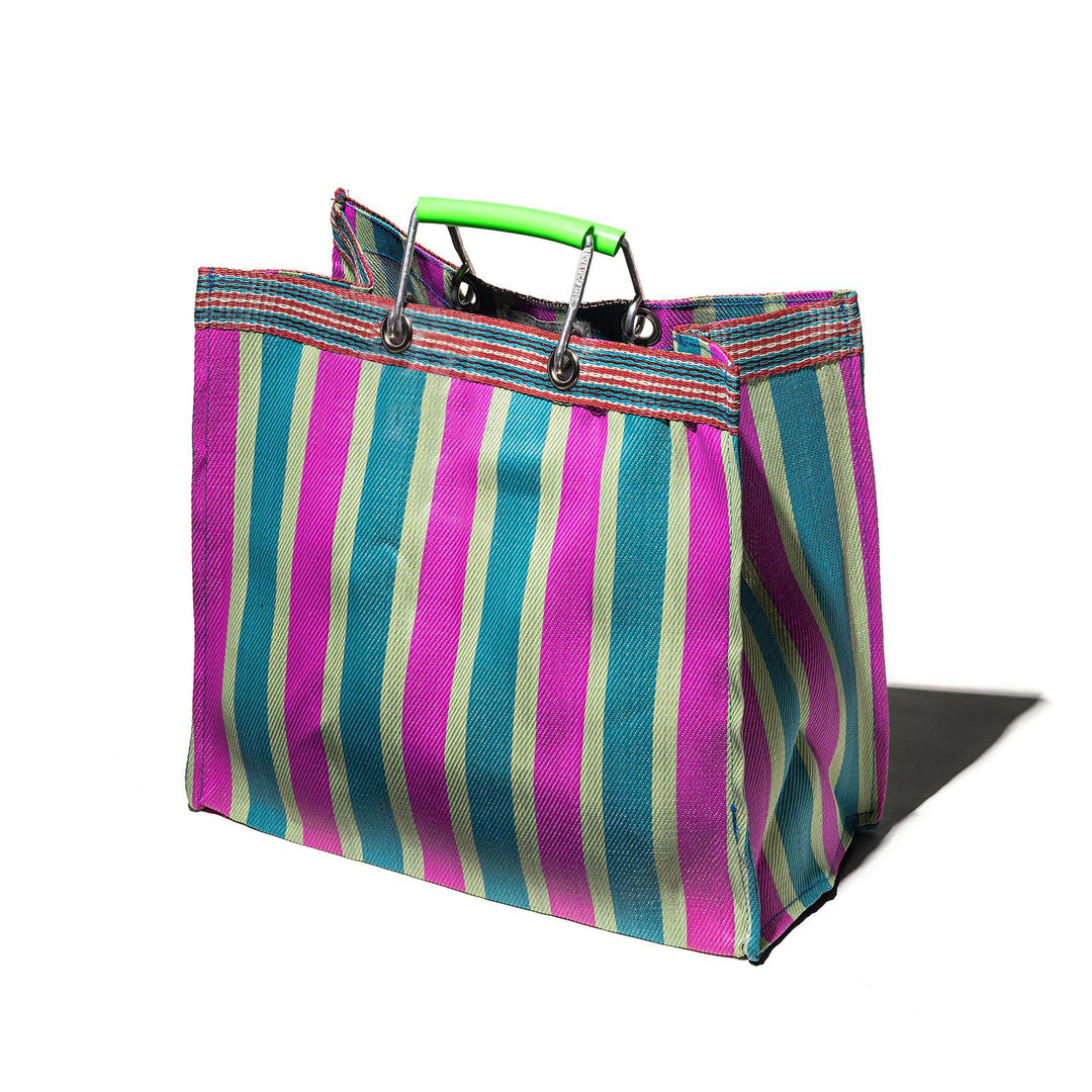 Market Bag Green Pink - La Gentile Store