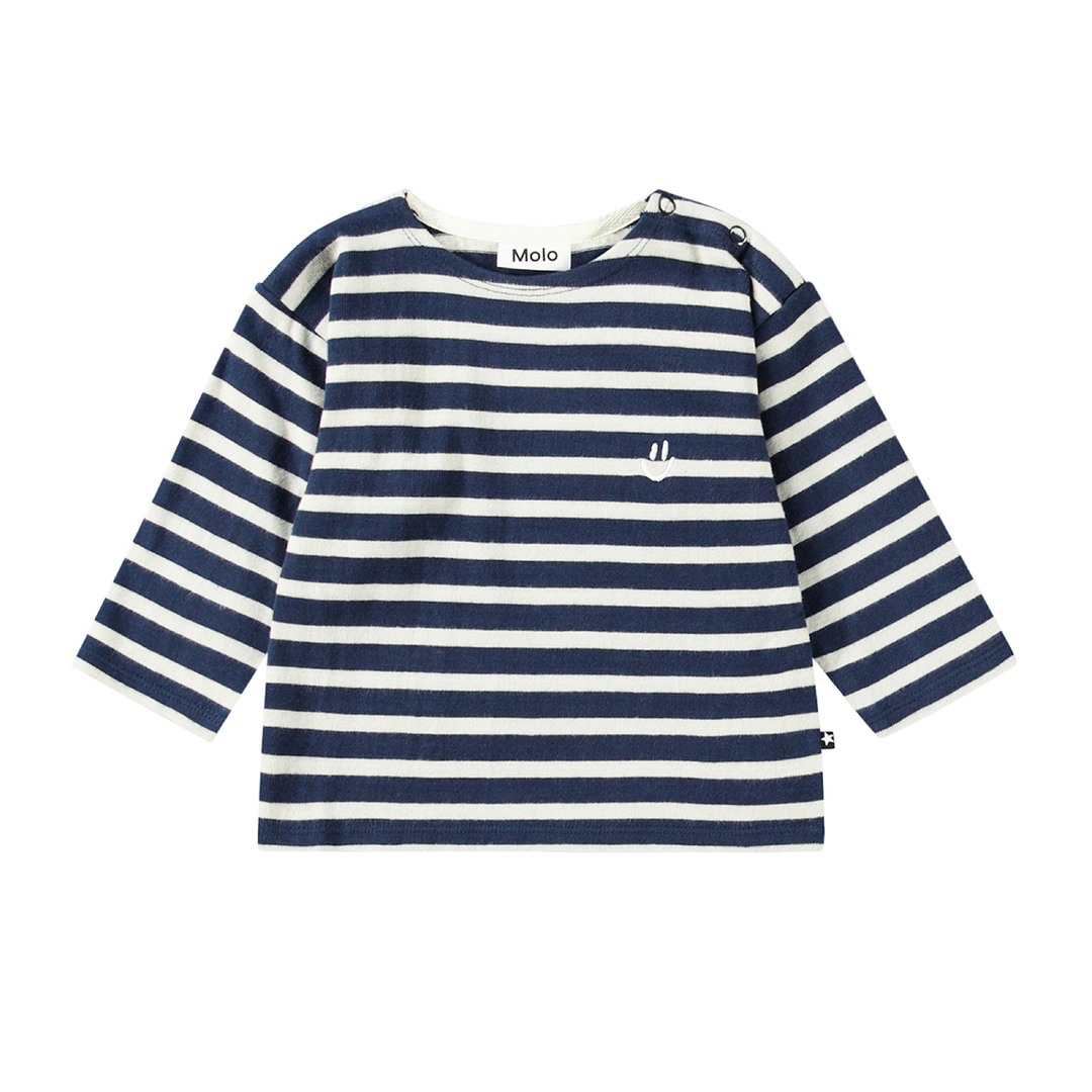 Molo Edarko Striped Shirt Navy - La Gentile Store