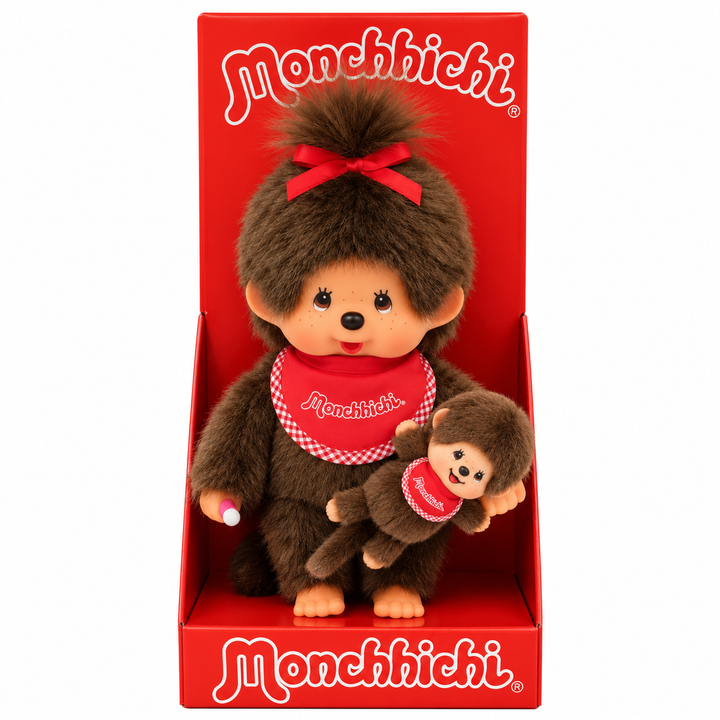 Monchhichi Girl with Mini Set