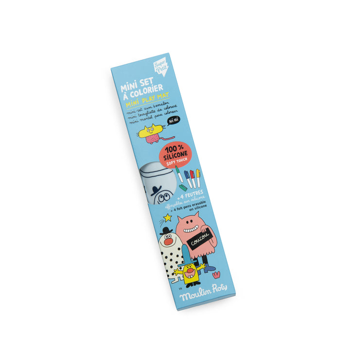 Moulin Roty Mini Play Mat Set + 4 Pencils – Les Schmouks