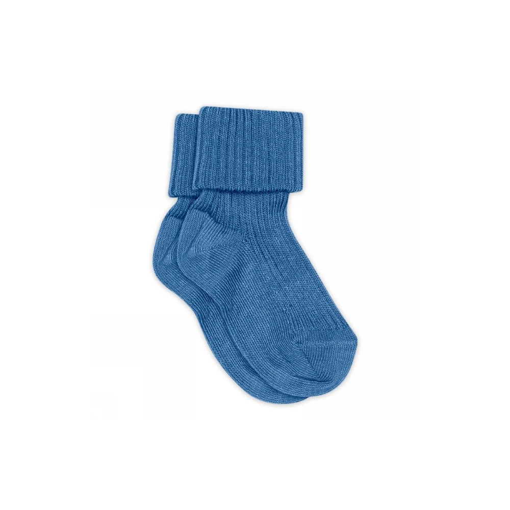 Baby Socks Rib Cotton High Tide