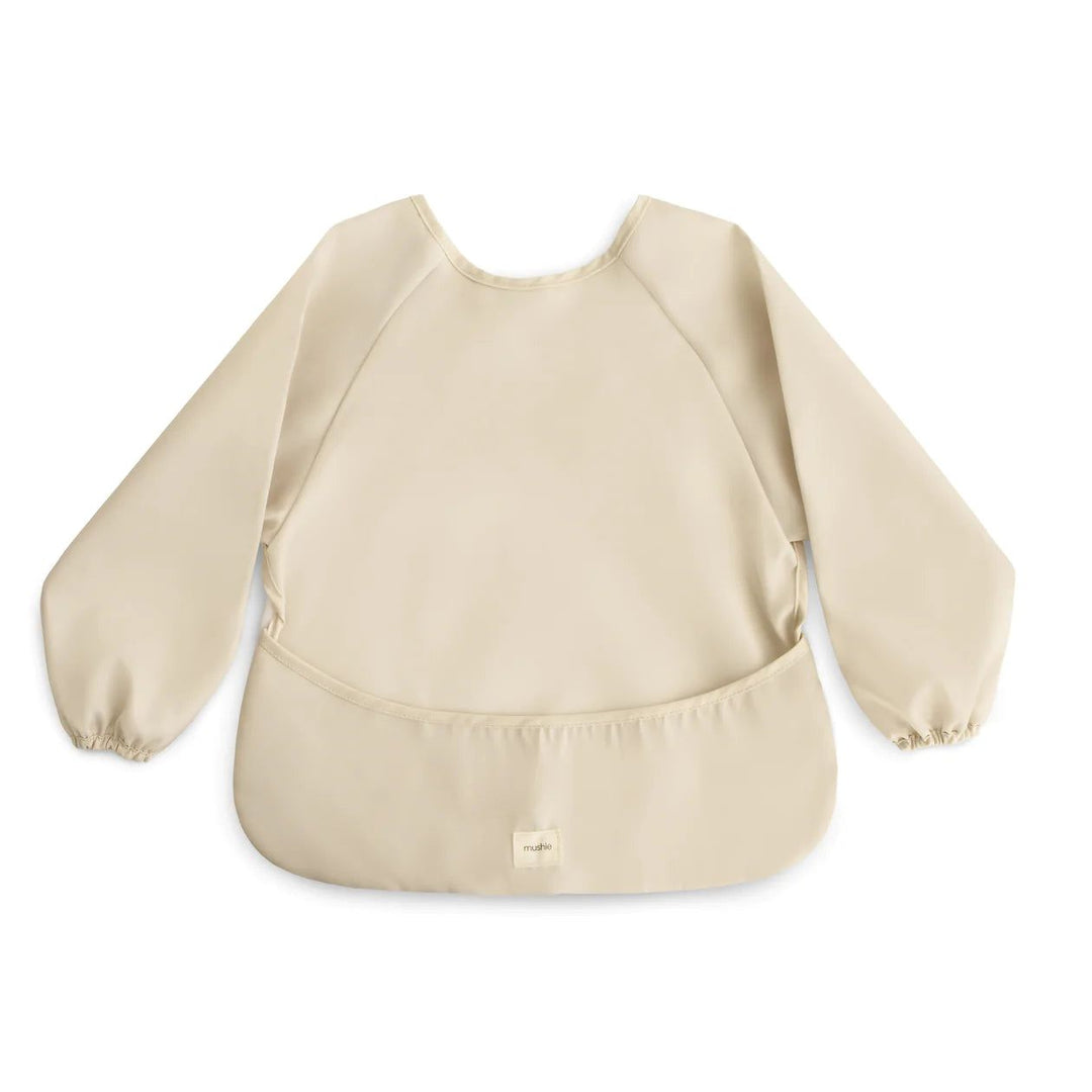 Mushie Long sleeve Bib Fog - La Gentile Store