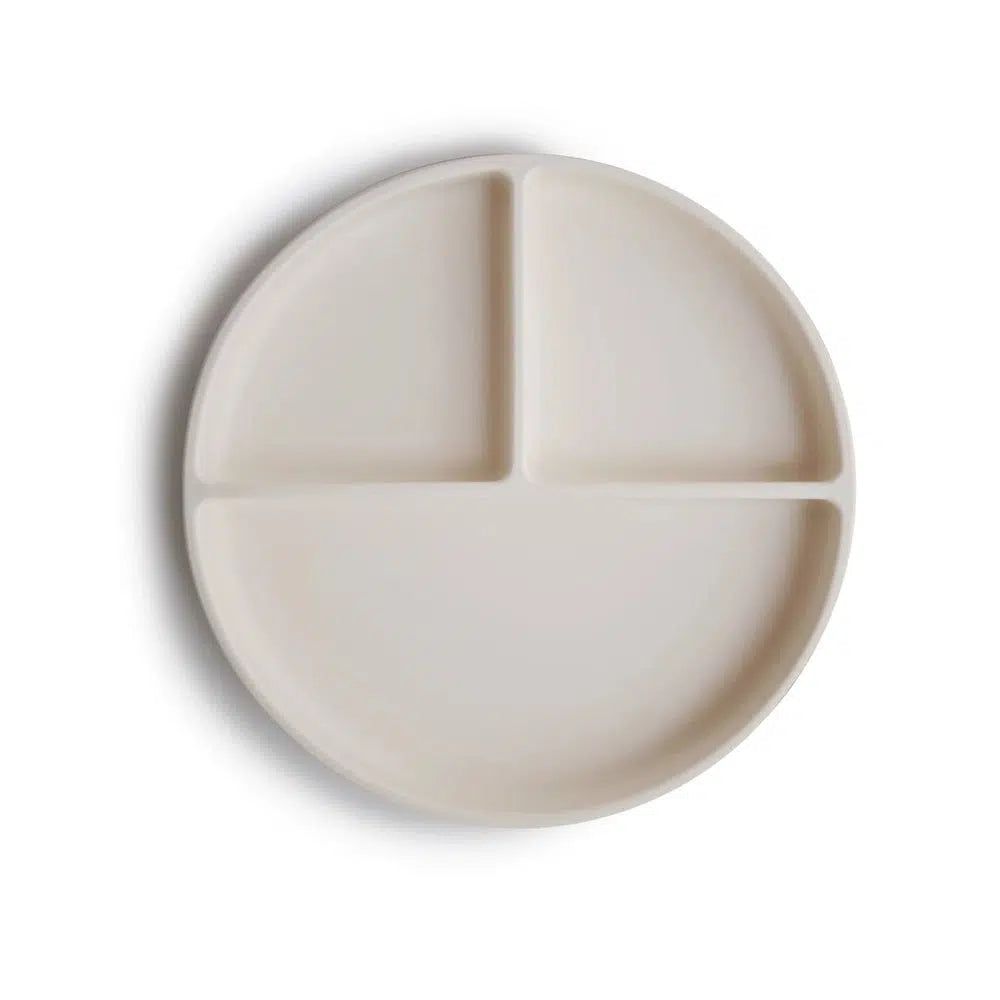 Mushie Silicone Plate Ivory - La Gentile Store