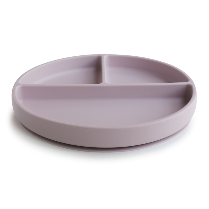 Mushie Silicone Plate Soft Lilac - La Gentile Store
