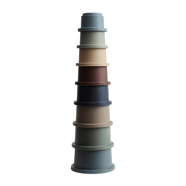 Mushie Stacking Cups Forest - La Gentile Store
