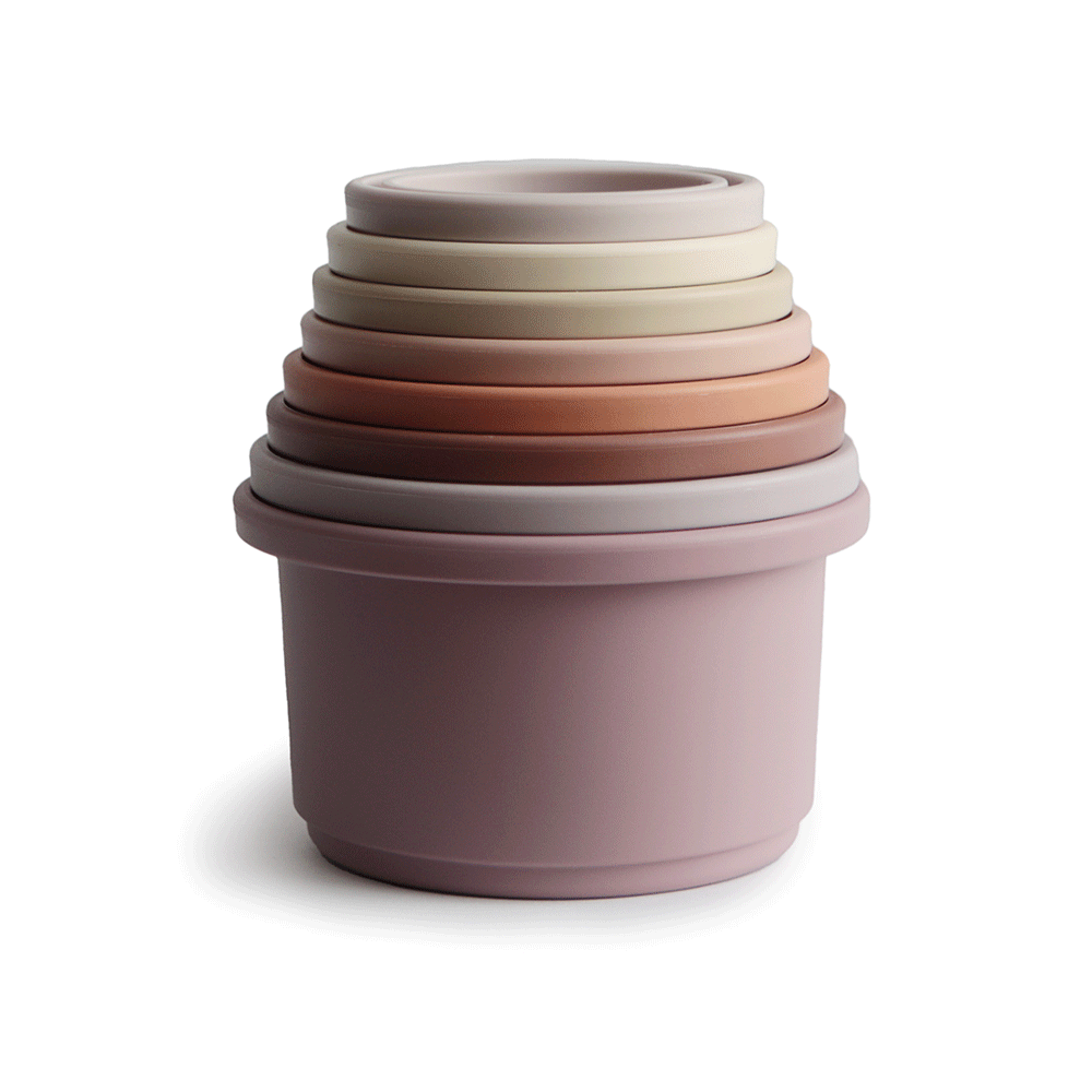 Mushie Stacking Cups Pastel - La Gentile Store