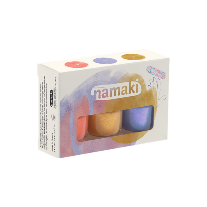 Namaki Water Base Kids Nail Polish Sunset Water - 3 pack - La Gentile Store