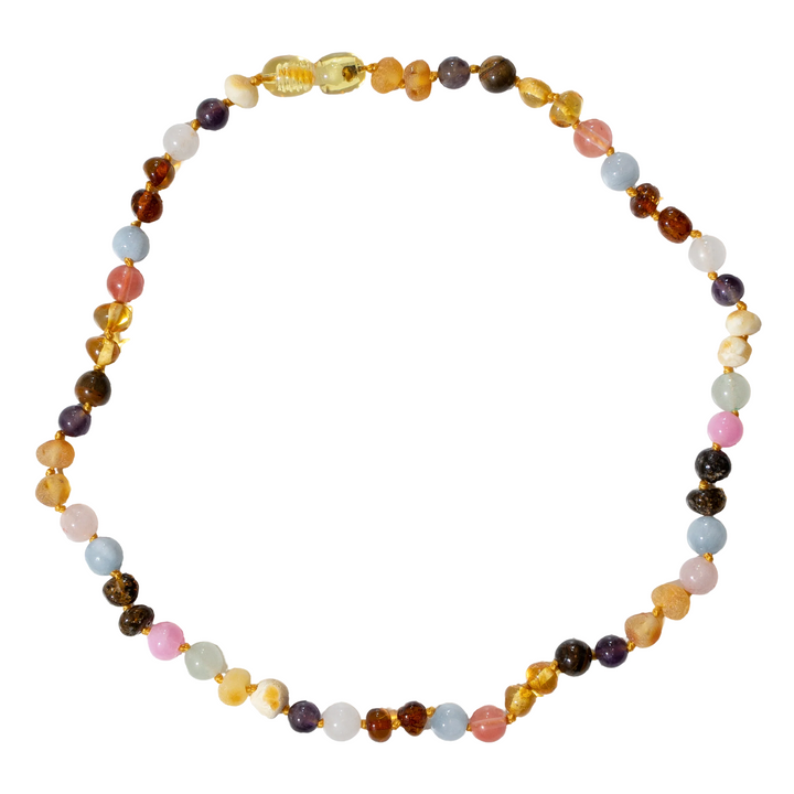 Nirrimis Amber Kids Necklace Rainbow - La Gentile Store