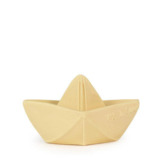 Oli & Carol Origami Boat Bath Toy - Vanilla