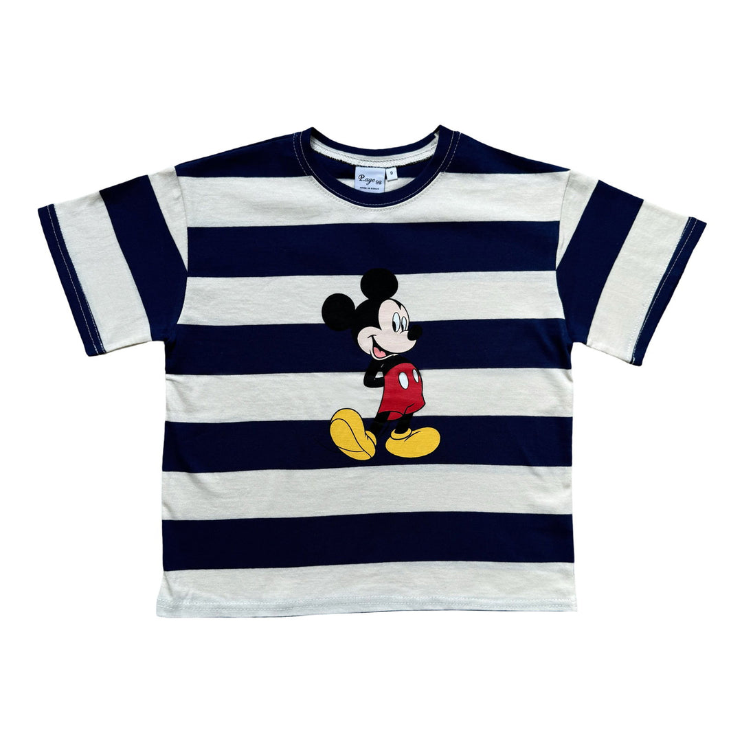 Oversized Mickey Mouse Tee Navy - La Gentile Store