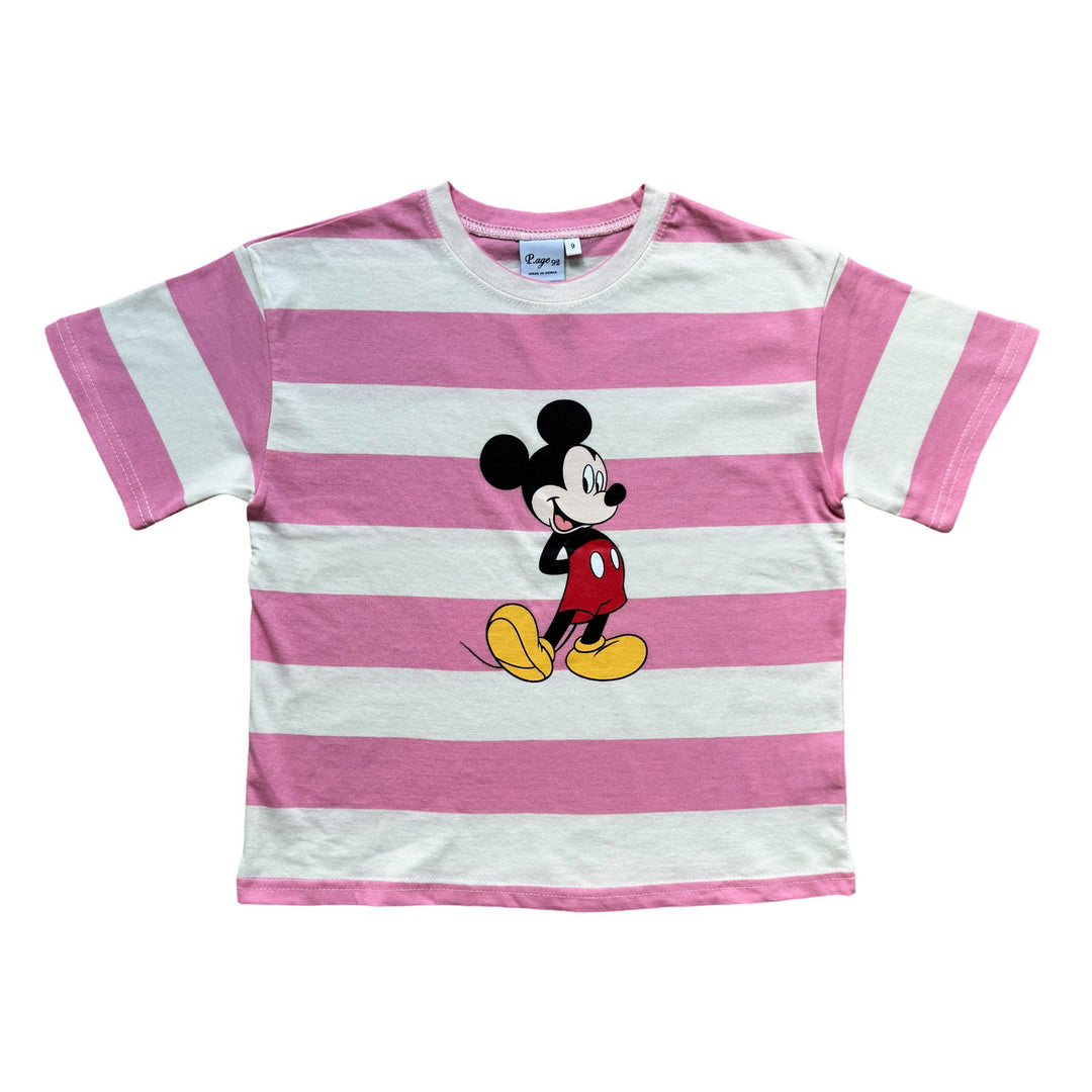 Oversized Mickey Mouse Tee Pink - La Gentile Store