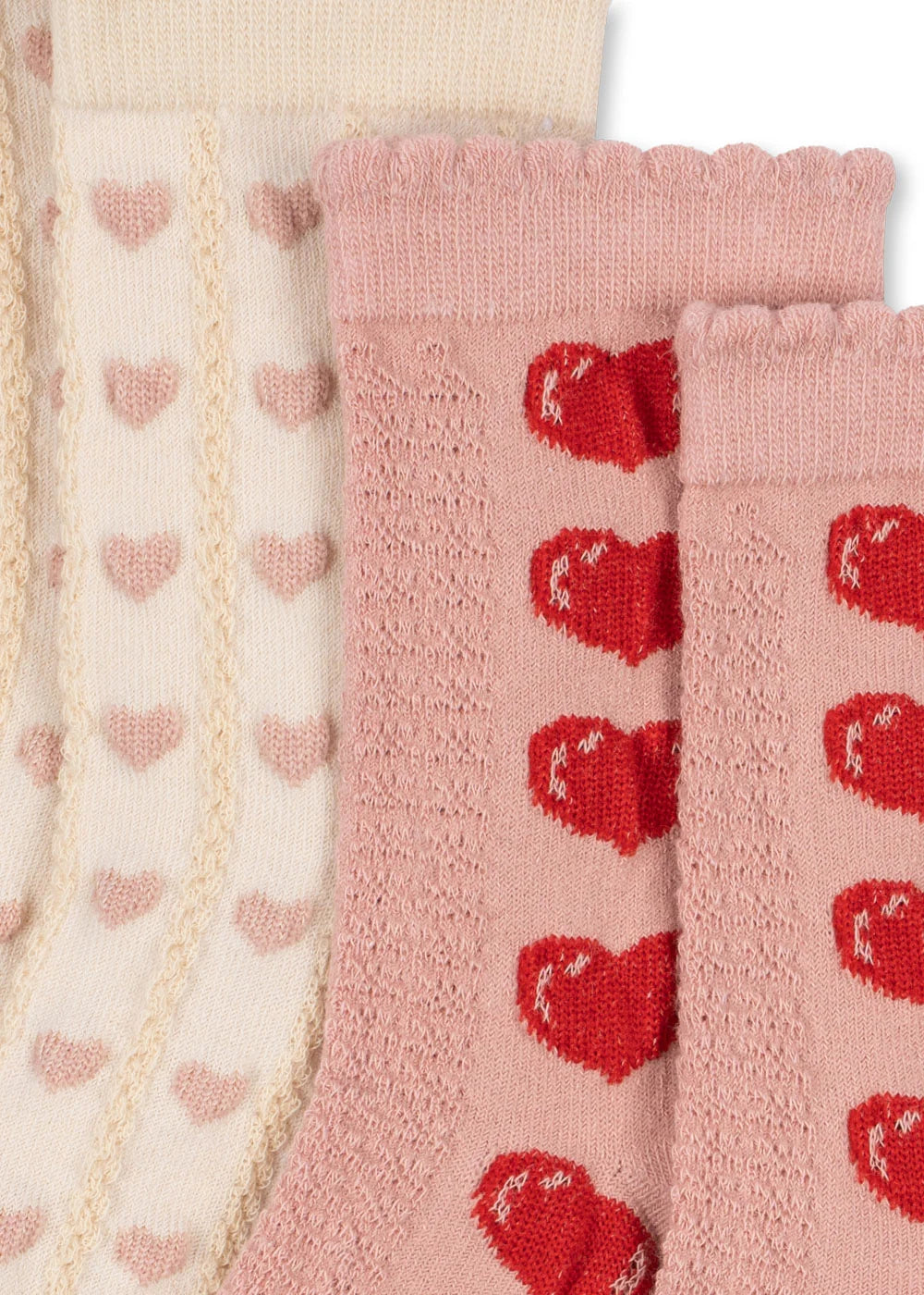 Heart Jacquard Socks 2 Pack