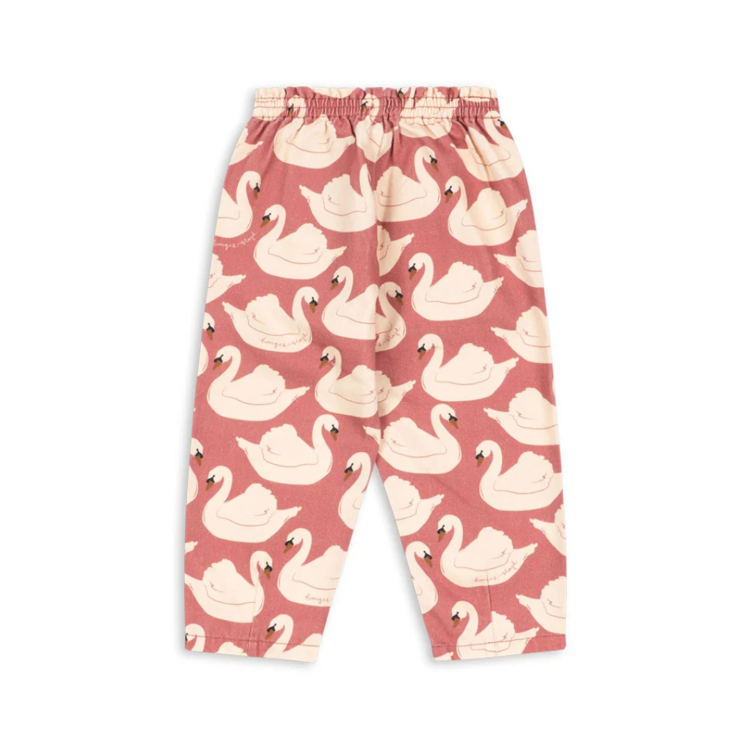 Konges Sløjd Magot Frill Pants Swan Rose