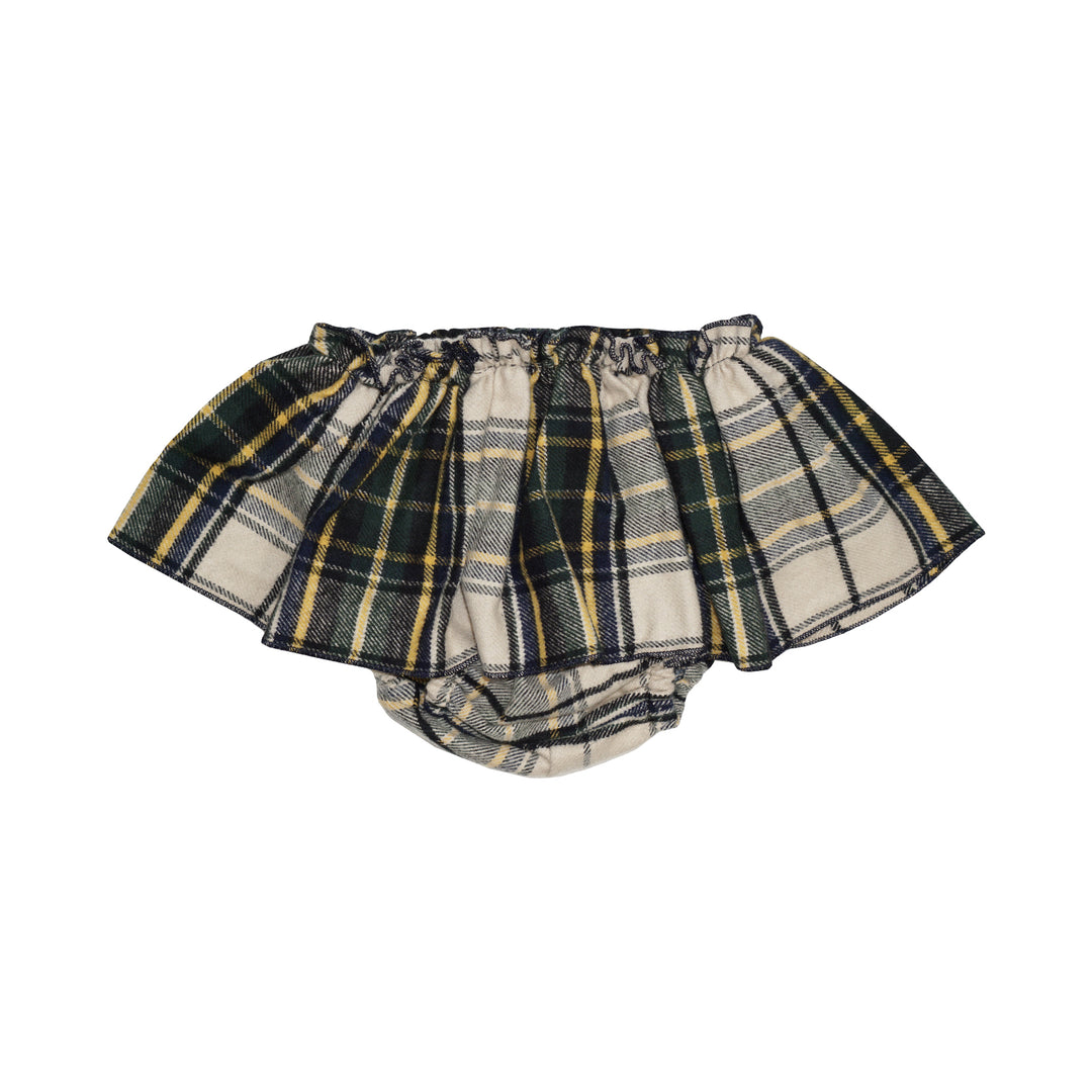 Pequeño Tocon Tartan Ruffle Bloomers