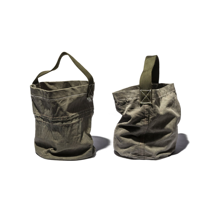Vintage Tent Fabric Round Bag