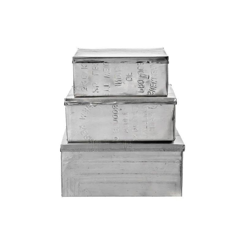 Recycled Steel Box Set of 3 - La Gentile Store