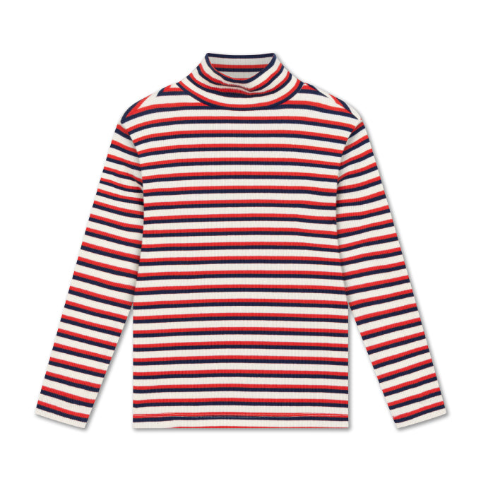 Repose AMS Striped Turtle Neck
