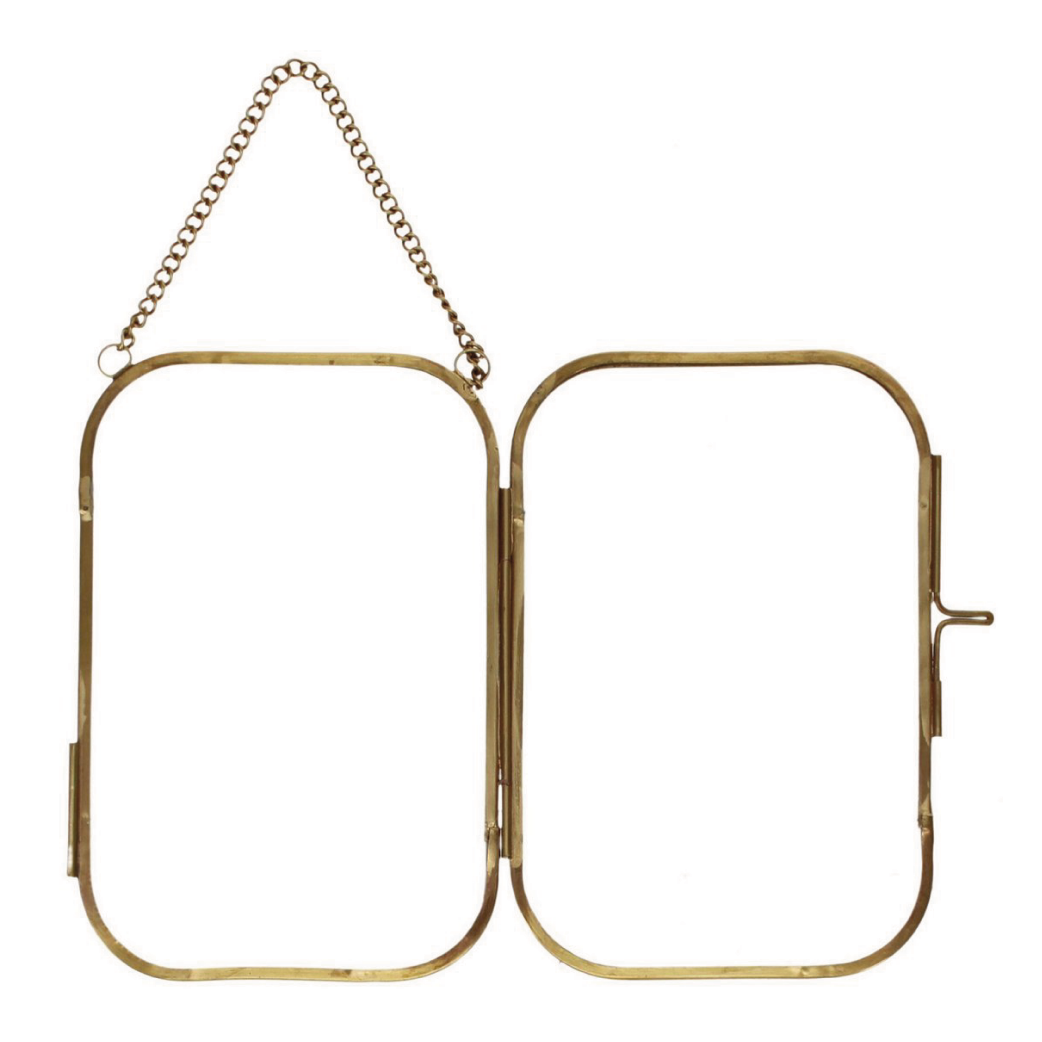 Rounded Hanging Brass Frame 10 x 15 cm