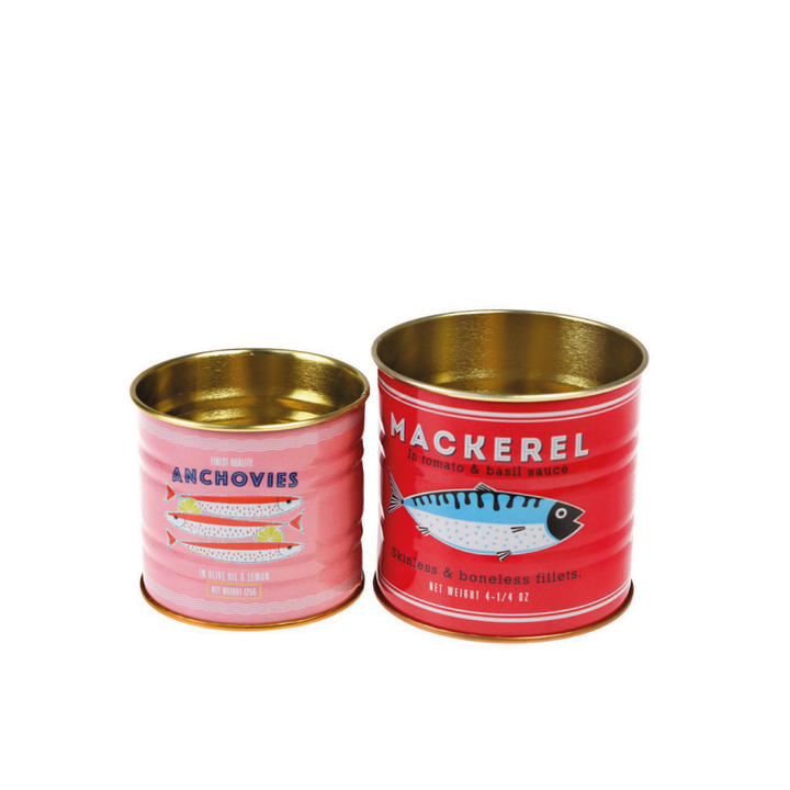Set of 2 Mini Storage Bins Fish