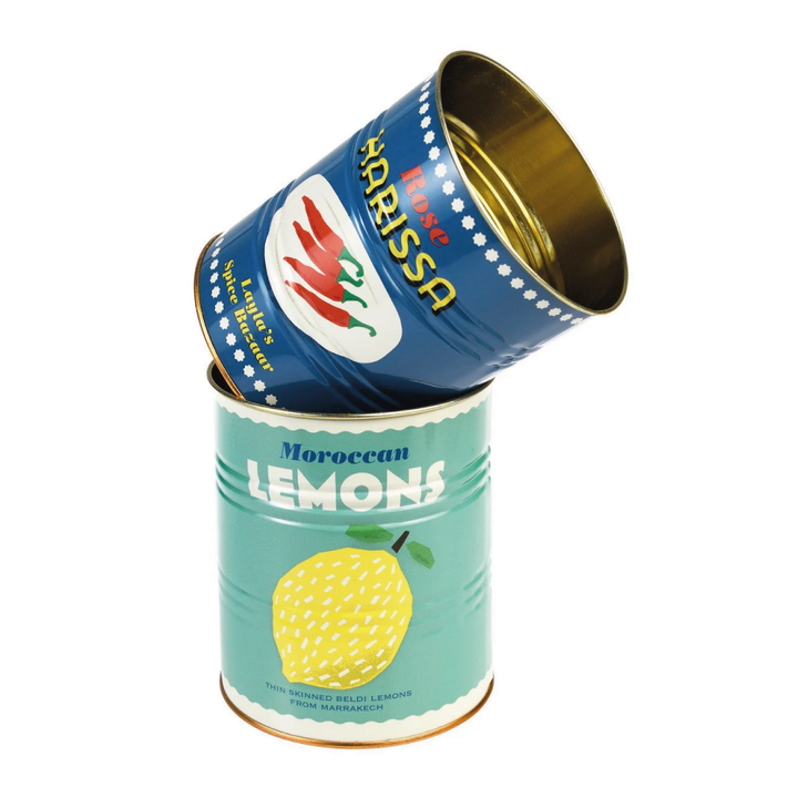 Set of 2 Storage Bins Lemons & Harissa
