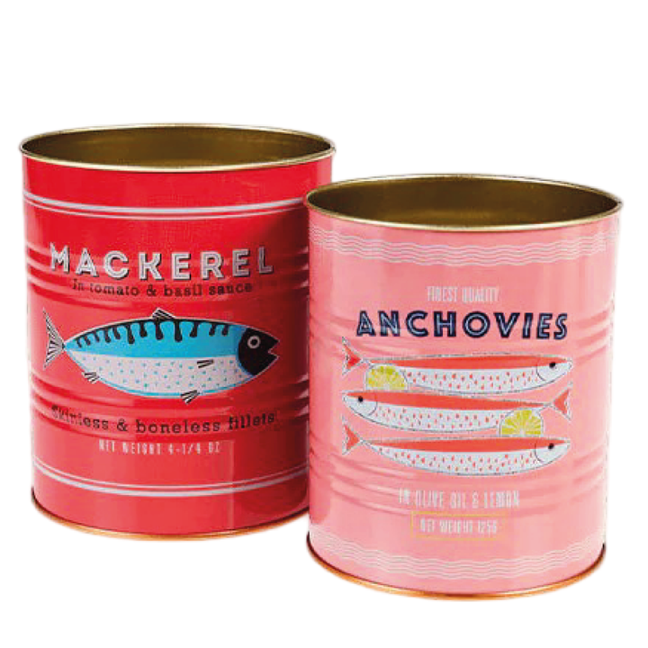 Set of 2 XL Storage Bins Fish