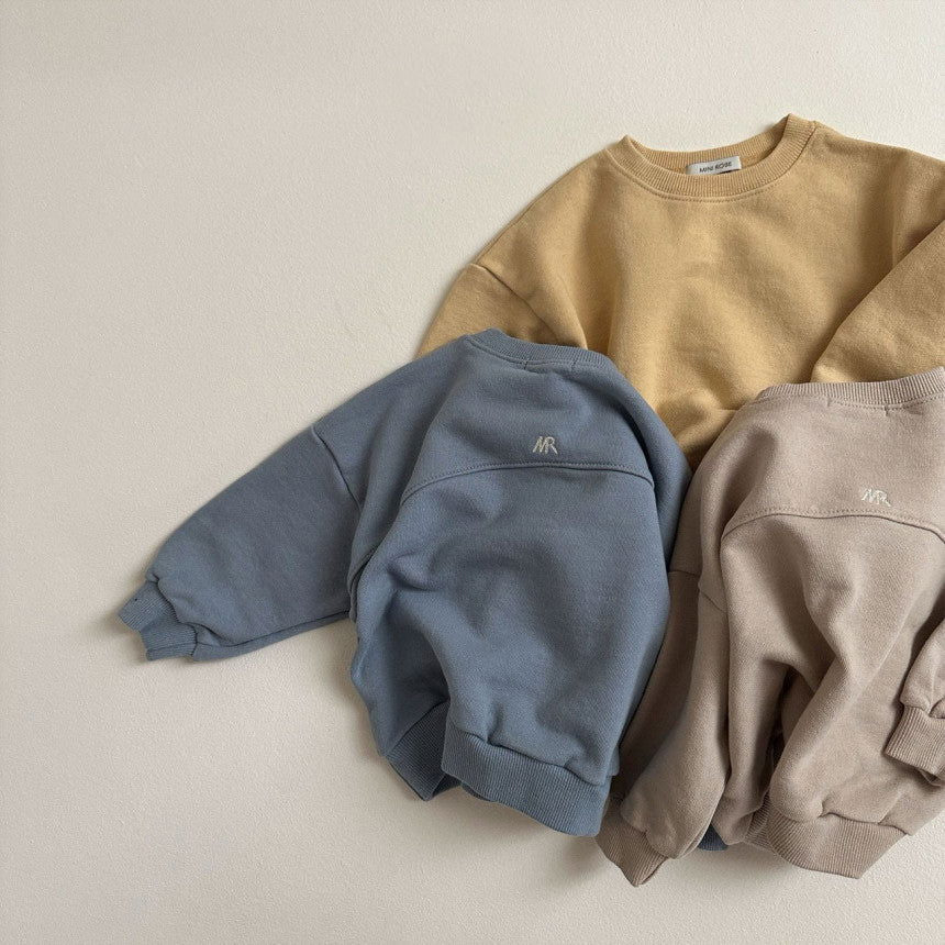 Round Sweatshirt Beige - La Gentile Store