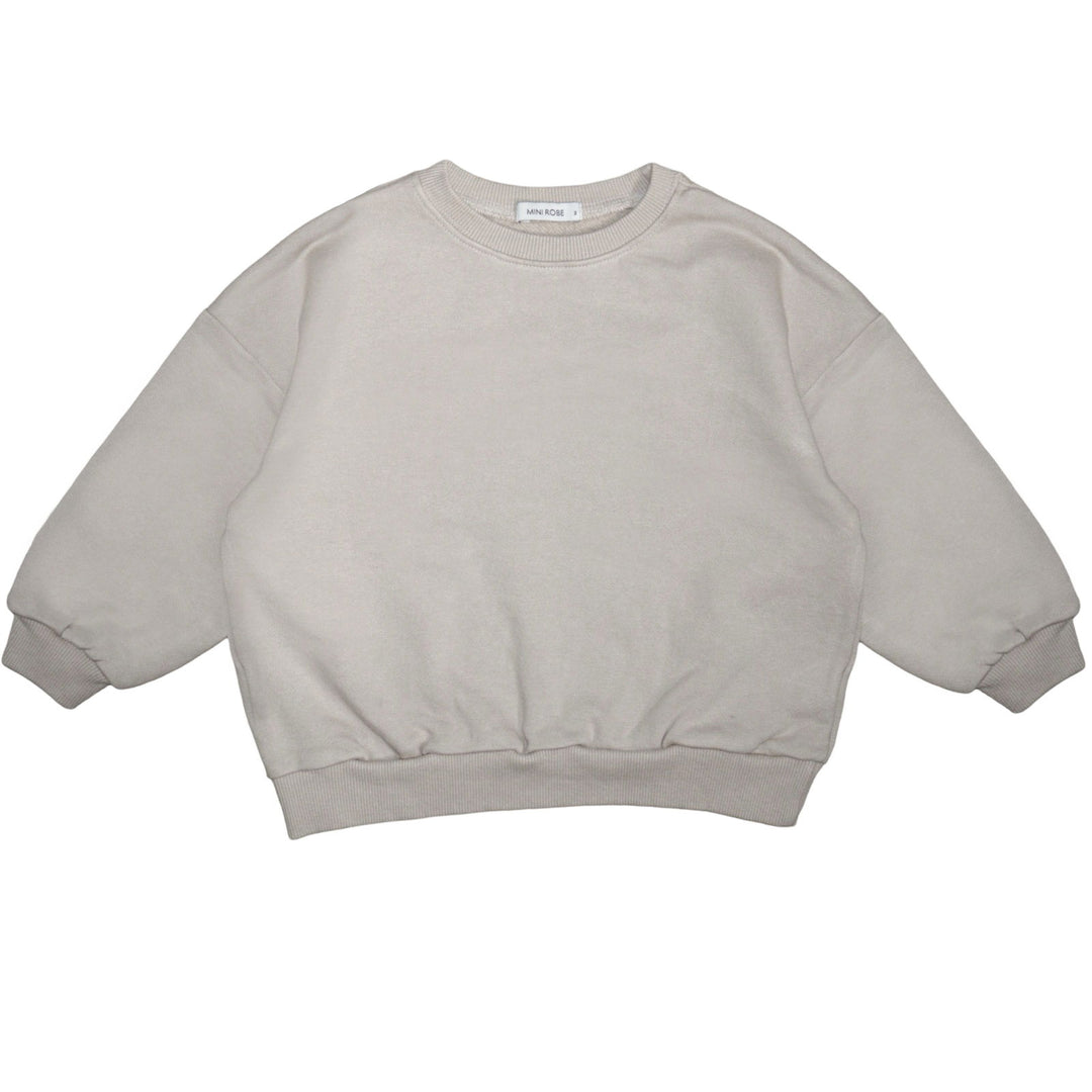 Round Sweatshirt Beige - La Gentile Store