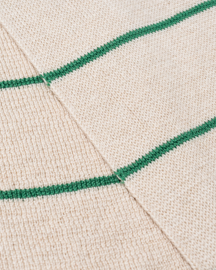 Hvid Igor Scarf Cream Grass Stripe