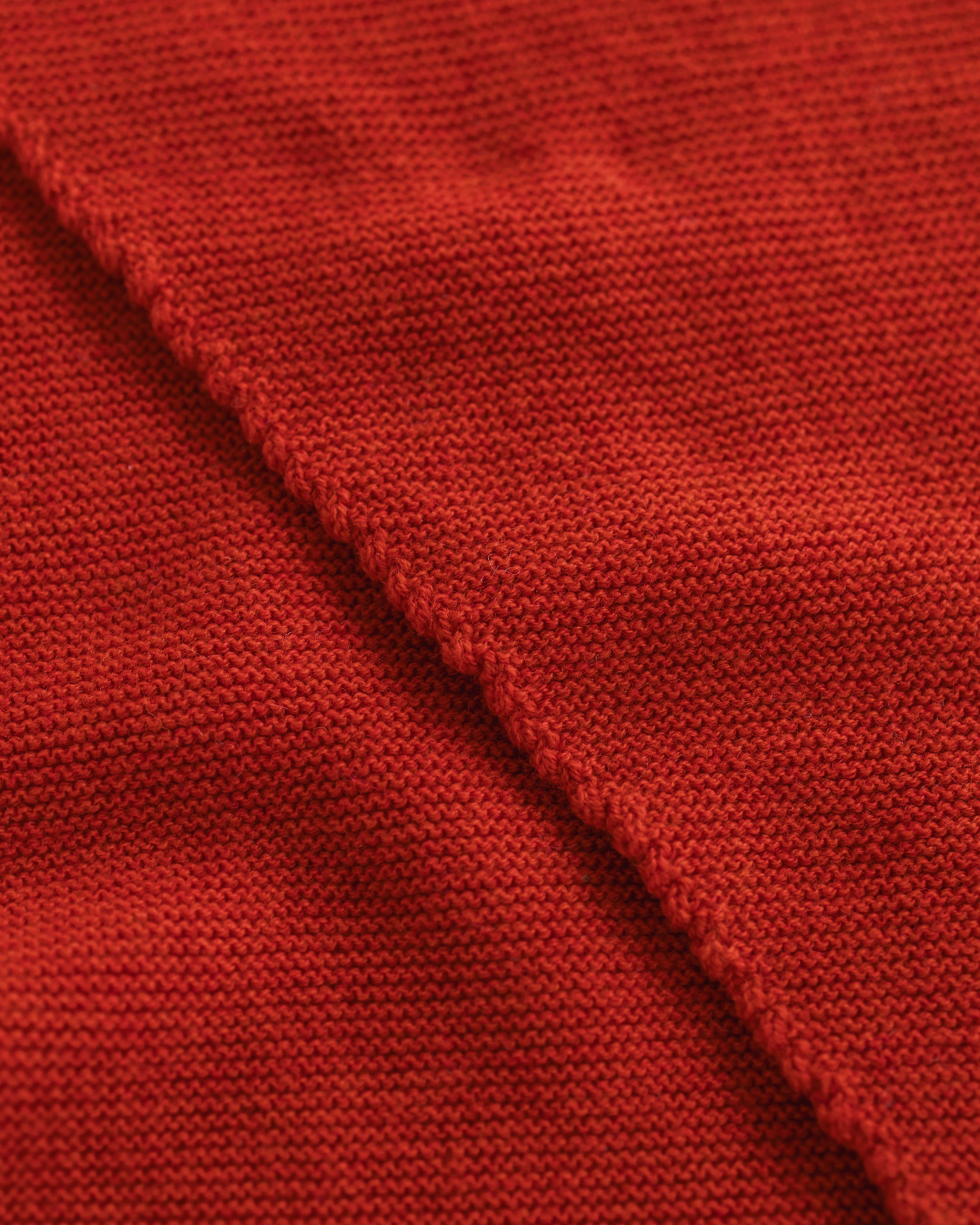 Hvid Red Triangle Scarf Josephina - Red Wool Triangle Scarf Hvid