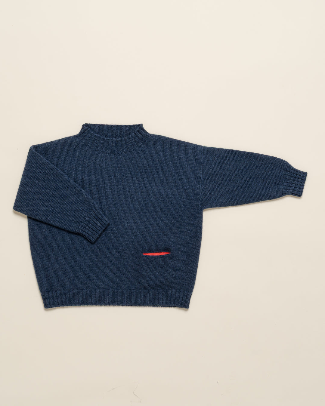Hvid Kasper Sweater Navy Blue