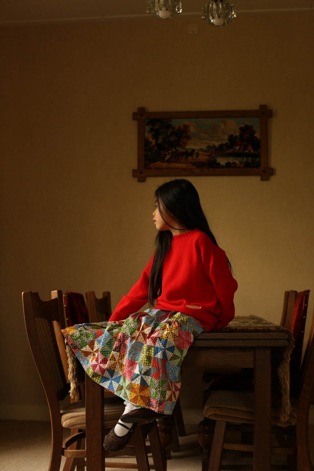 Hvid Kasper Sweater Red
