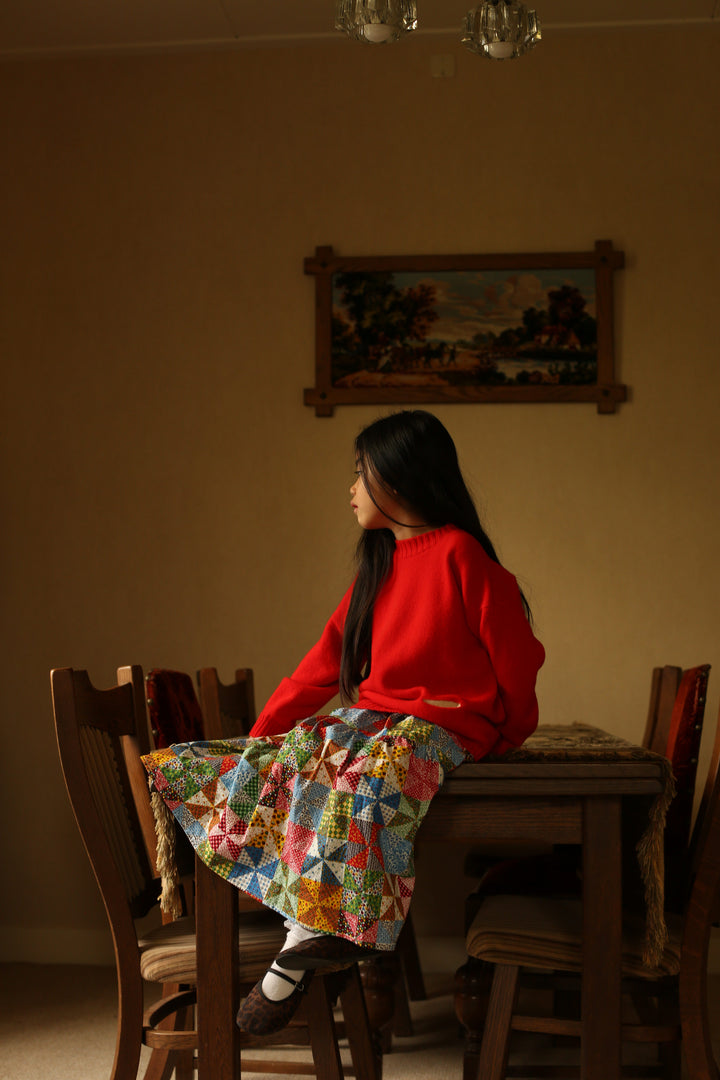 Hvid Kasper Sweater Red