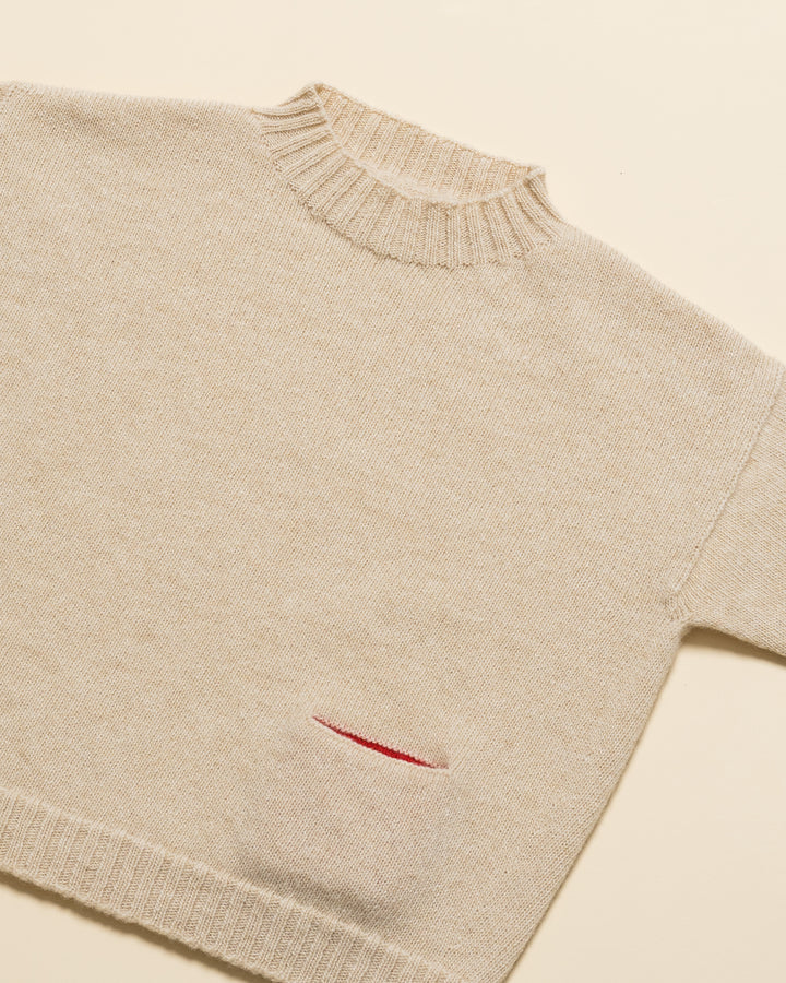 Hvid Kasper Sweater Seashell