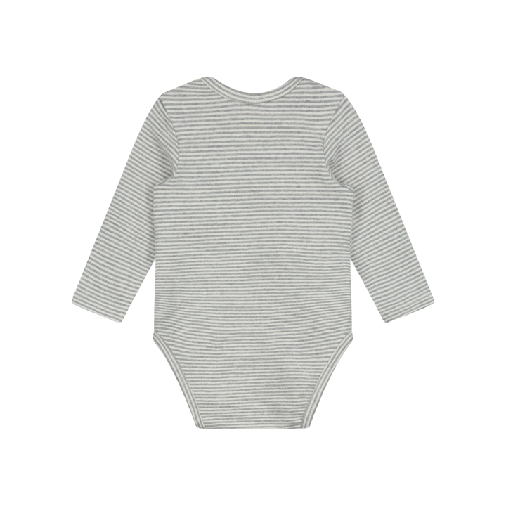 Gray Label Baby L/S Onesie Grey Melange - Cream - La Gentile Store