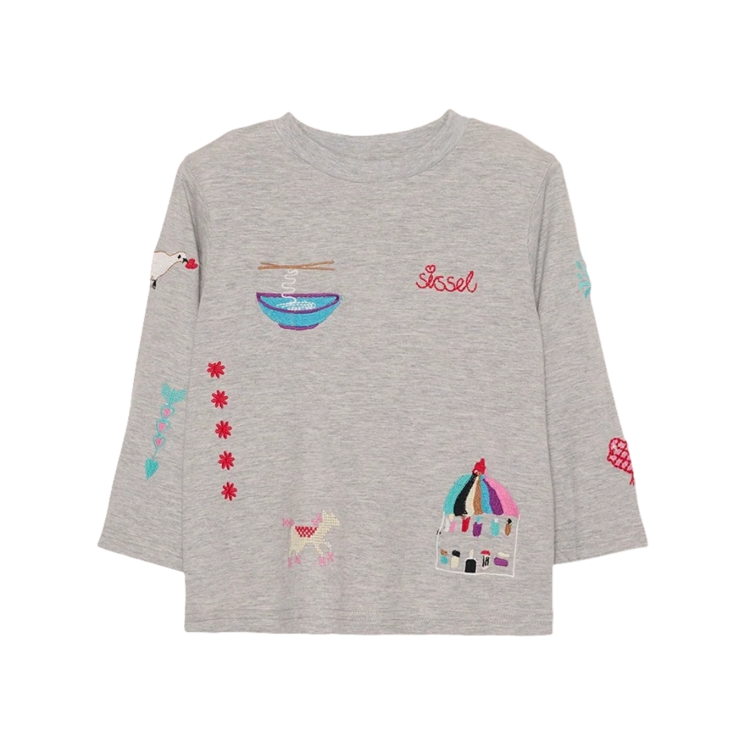 Sissel Mini Billie Top Grey Melange