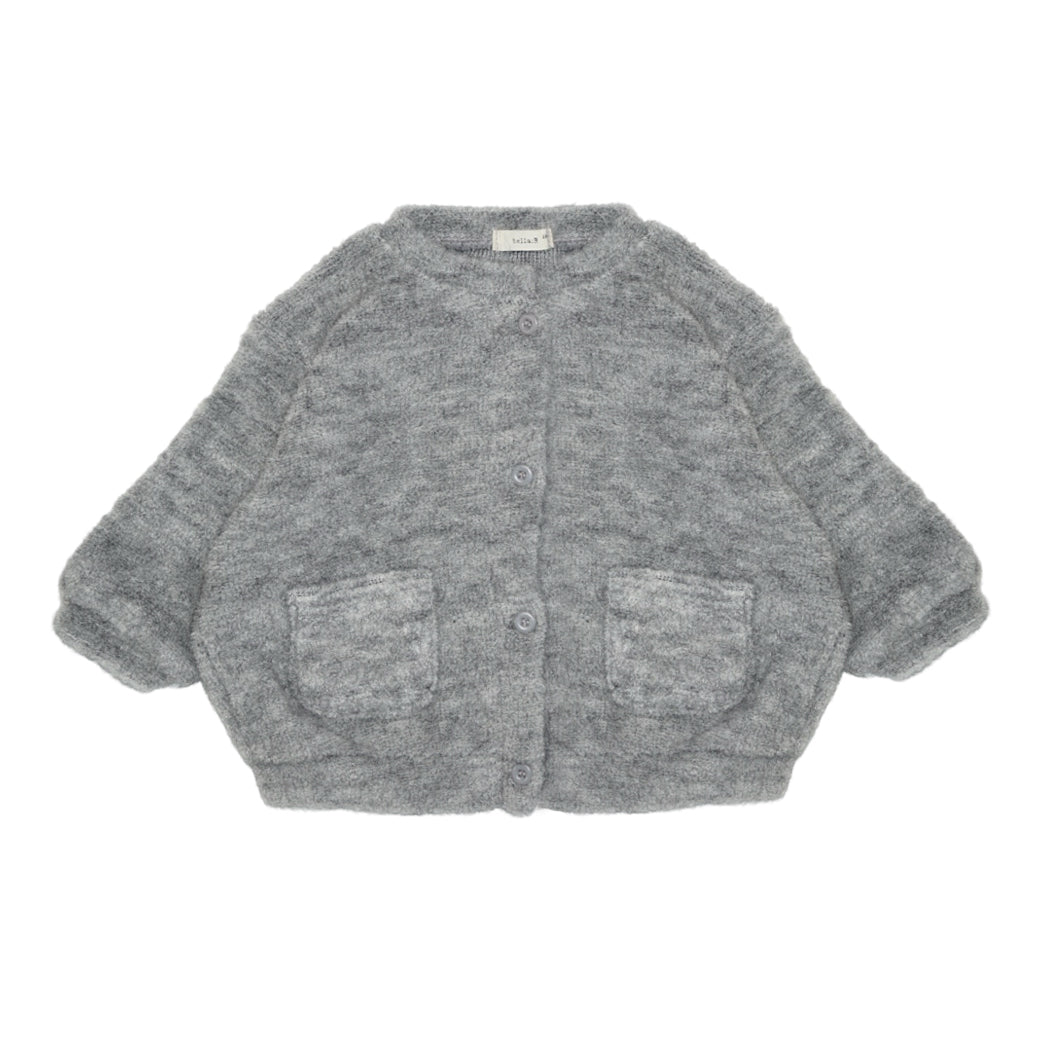 Fluf Cardigan Grey Melange