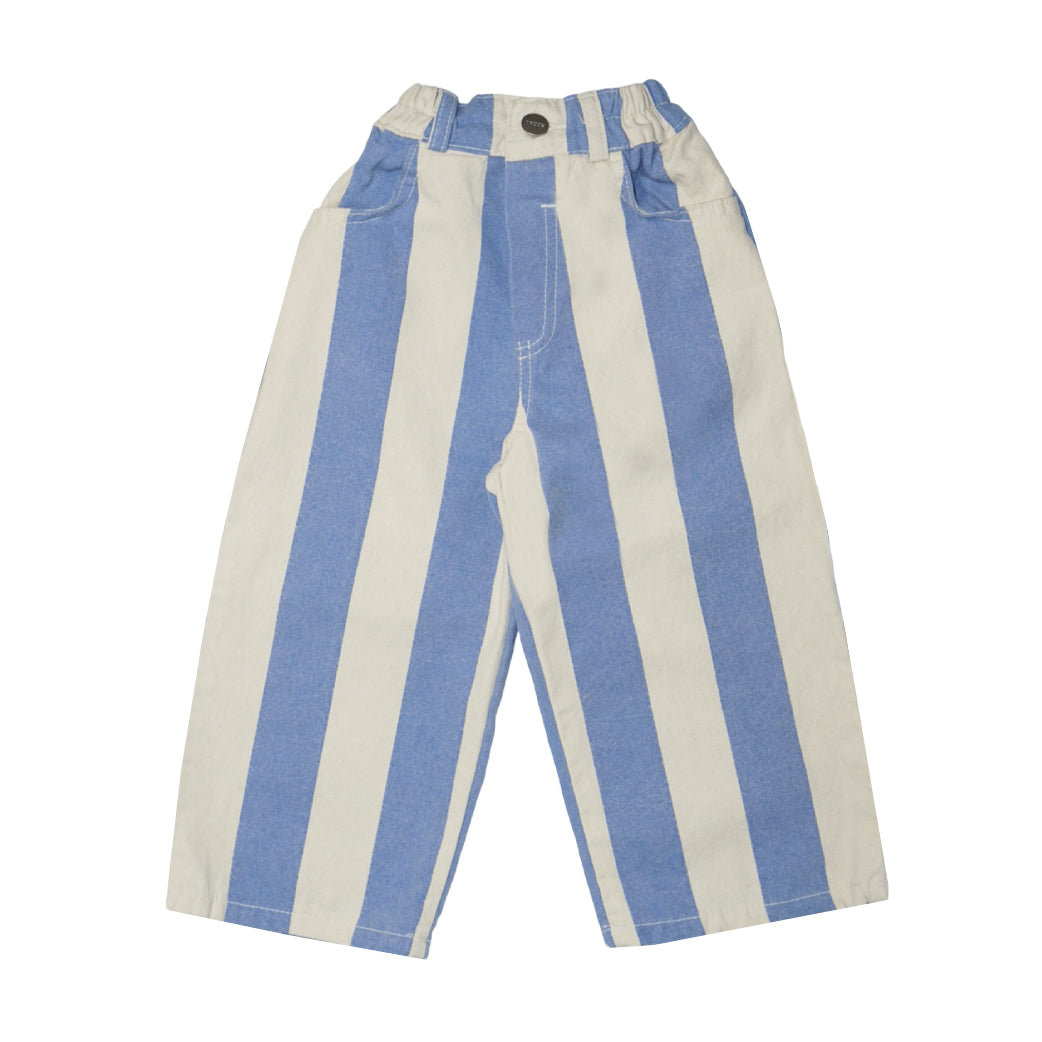 Striped Denim Pants