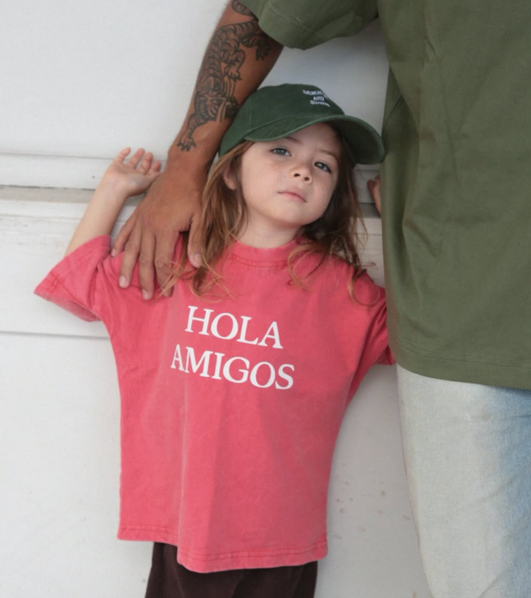 Summer & Storm Hola Amigos Tee Vintage Red