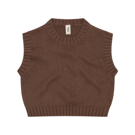 Summer & Storm Knitted Vest Brown