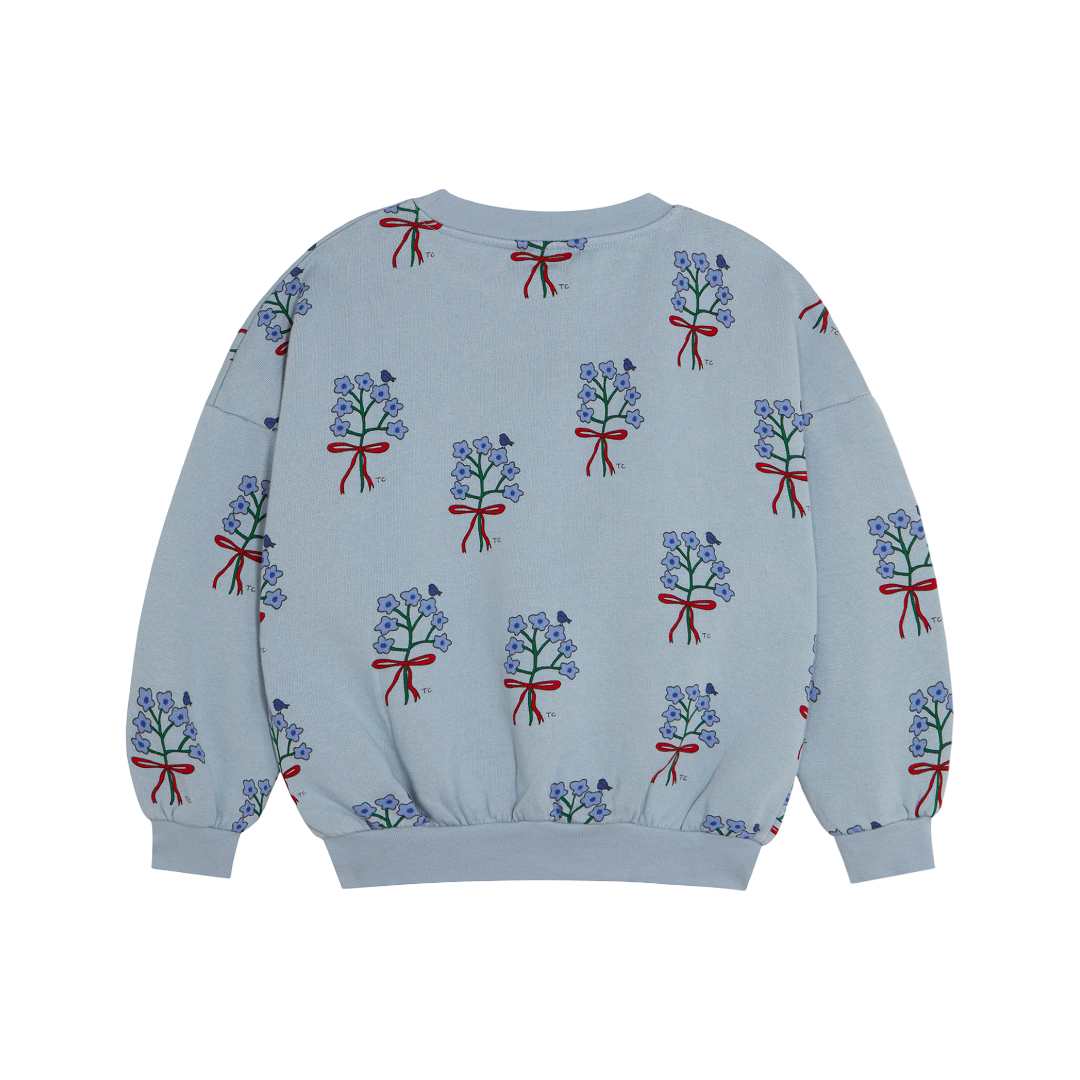 The Campamento Bouquets Light Blue Sweatshirt