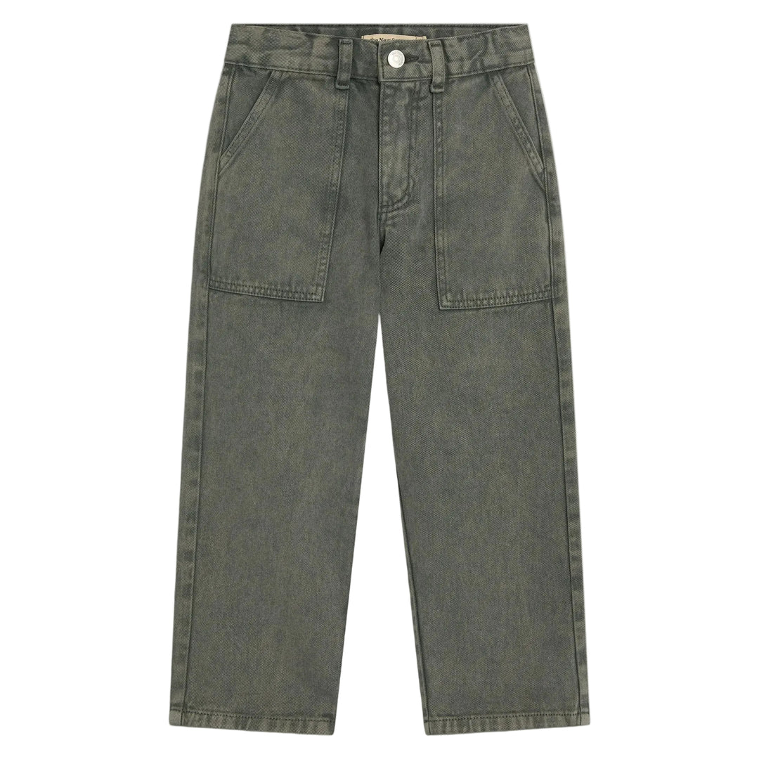 The New Society Denim Baggy Pant Tea Leaf
