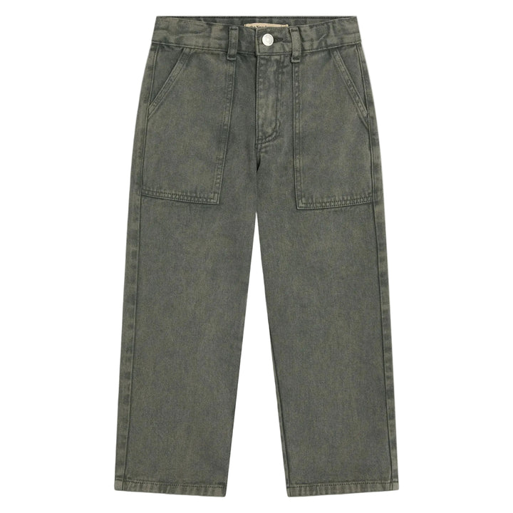 The New Society Denim Baggy Pant Tea Leaf