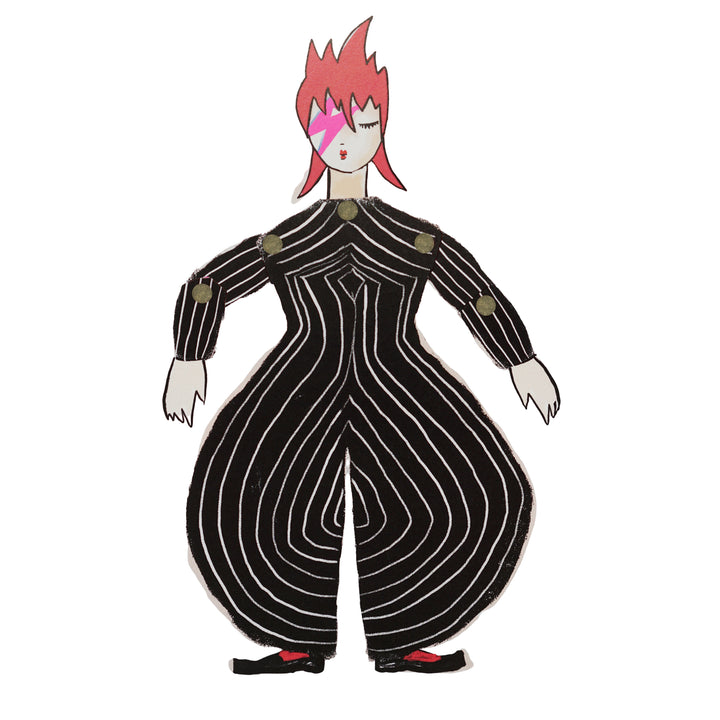 Ziggy Stardust Paper Puppet